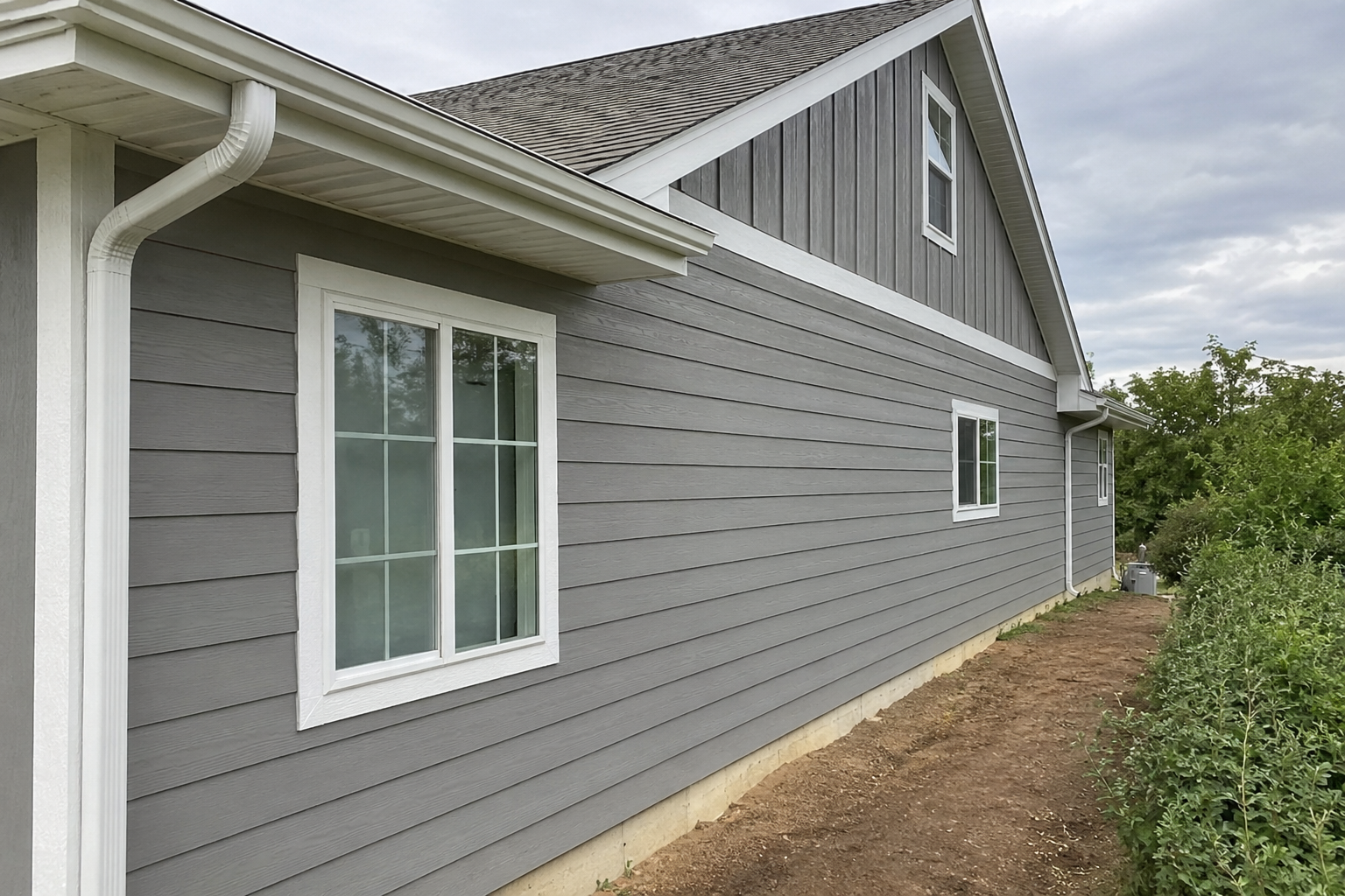 Fiber cement siding installed on a home by Roofing Rehab
